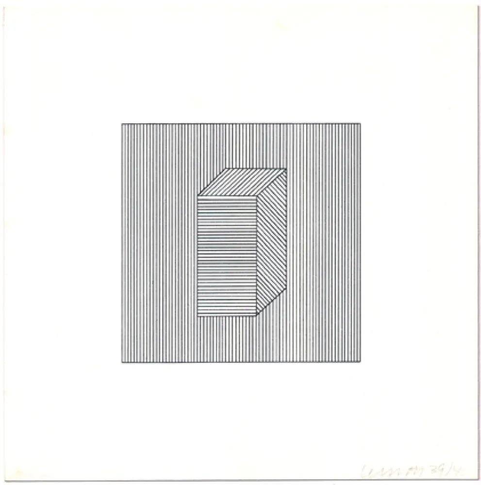Zeefdruk Lewitt - Twelve Forms Derived from a Cube (Set of 48) (1)