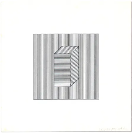 Zeefdruk Lewitt - Twelve Forms Derived from a Cube (Set of 48) (1)