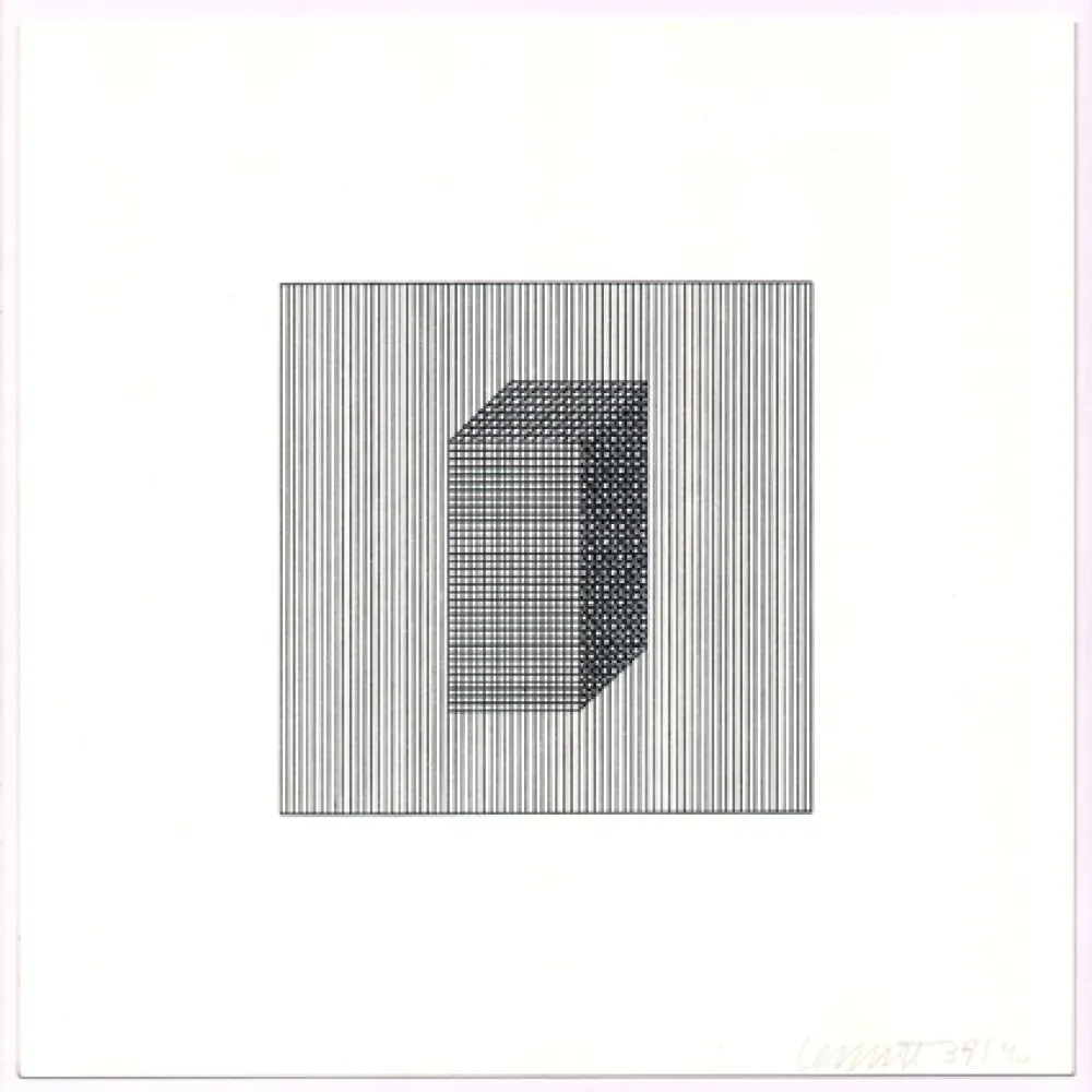 Zeefdruk Lewitt - Twelve Forms Derived from a Cube (Set of 48) (3)