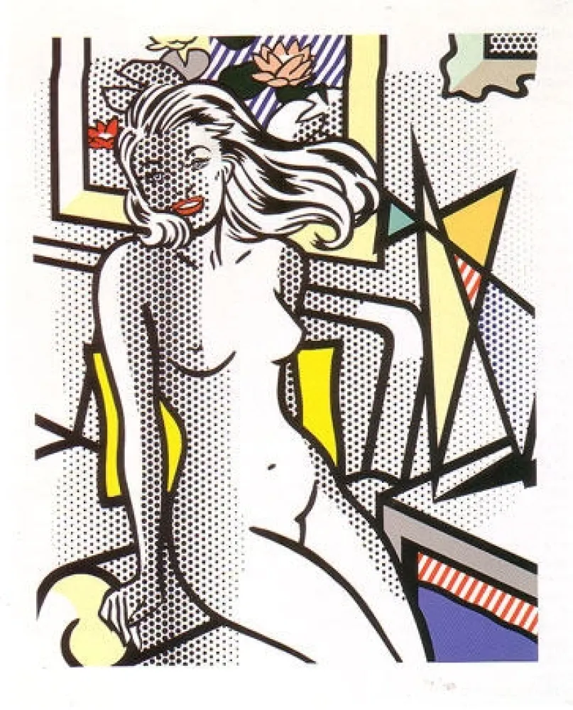 Reliëf Lichtenstein - Nude with Yellow Pillow