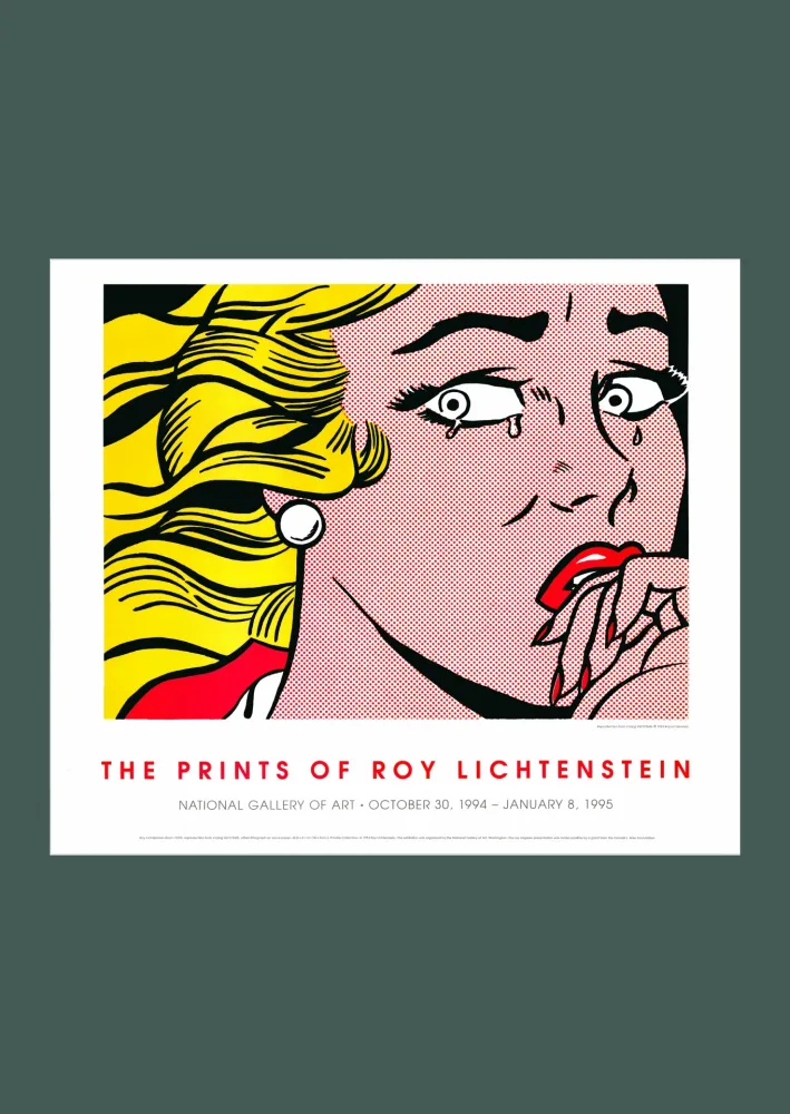 Lithografie Lichtenstein - Roy Lichtenstein: 'Crying Girl' 1994 Offset-lithograph