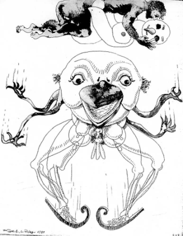 Geïllustreerd Boek Lindner - 7 Acqueforti 1980