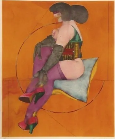 Lithografie Lindner - Circle and Pillow