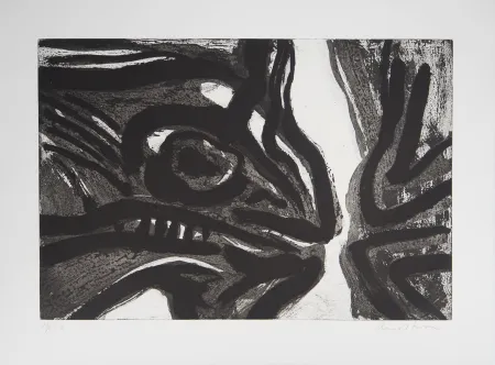 Aquatint Lindstrom - Personnage reptilien