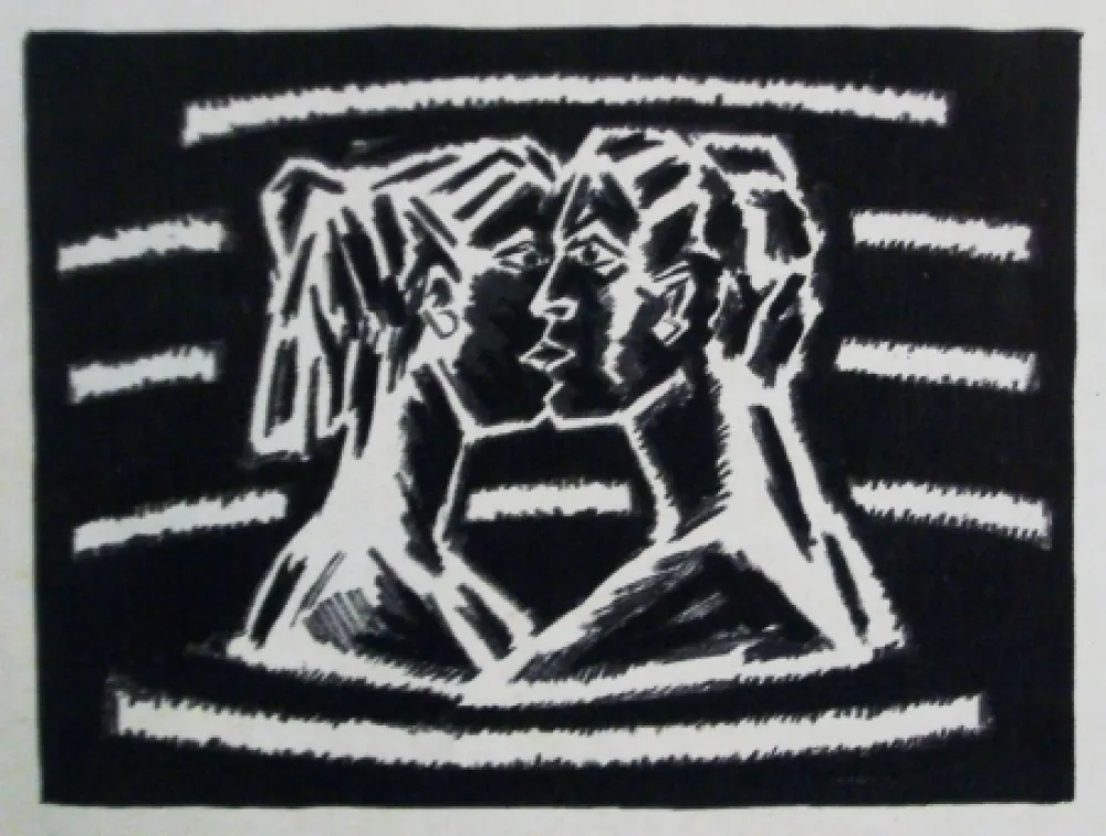 Lithografie Llimos - Bes a l'aigua