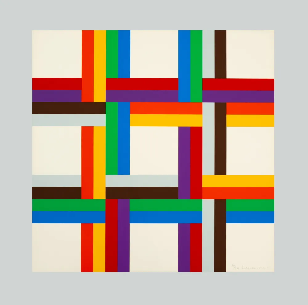 Zeefdruk Loewensberg - Composition