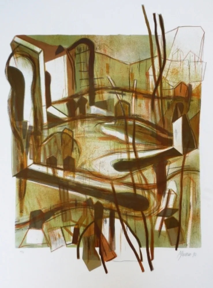 Lithografie Macotela - Personas y sus sombras