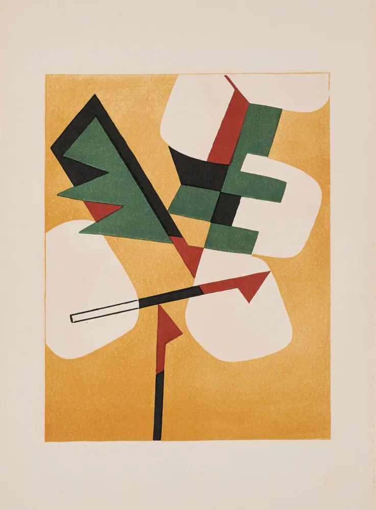Lithografie Magnelli - Jean Arp - Alberto Magnelli & Sophie Taeuber-Arp, Aux Nourritures Terrestres, 1950 