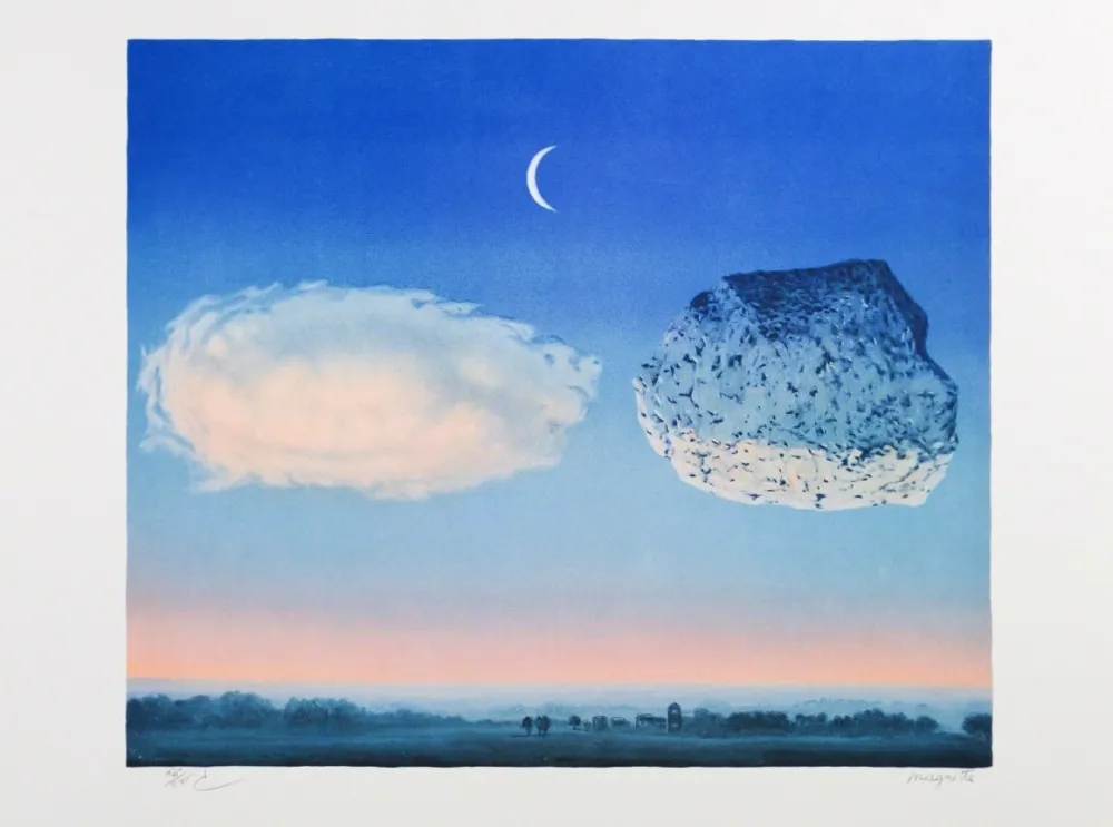 Lithografie Magritte - La Bataille de l'Argonne