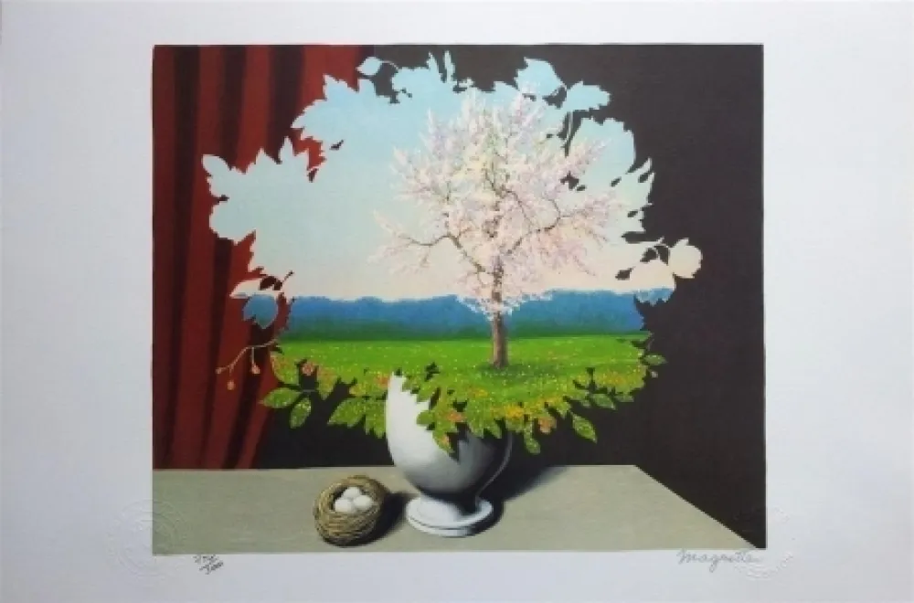 Lithografie Magritte - Le Plagiat (Plagiary)