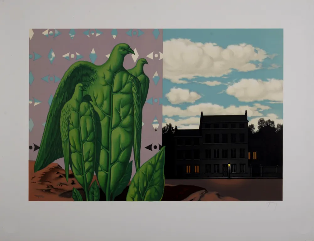 Lithografie Magritte - Les Grands Oiseaux sont ceux de l'Île au Trésor, 1968