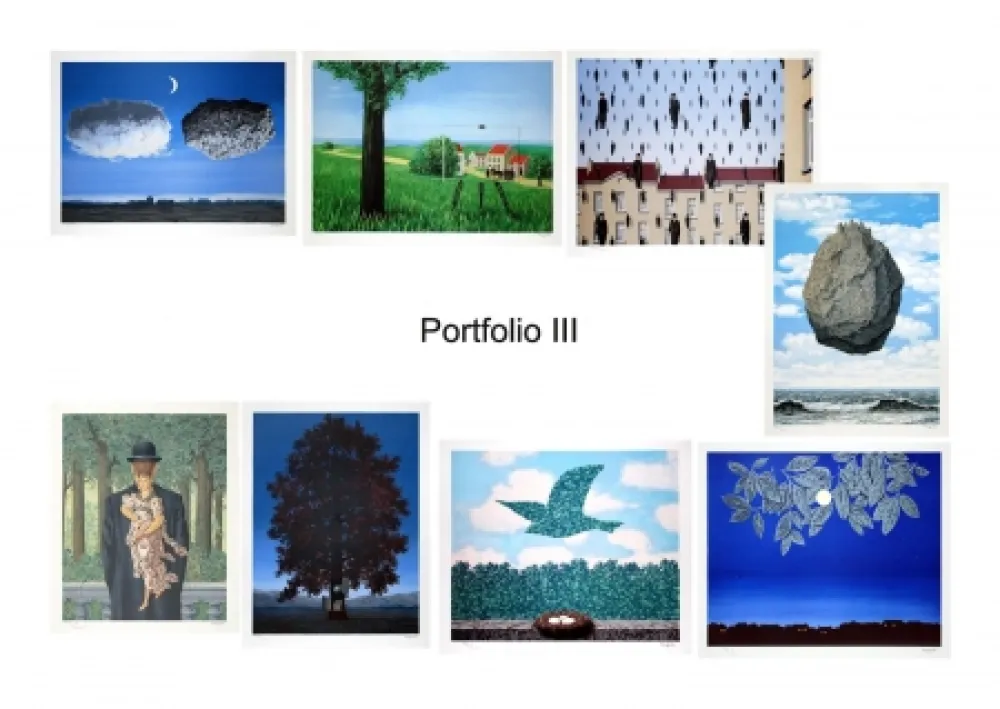Lithografie Magritte - Portfolio III, Suite de 8 lithographies 