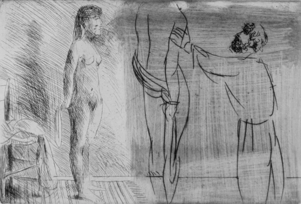 Ets Manzu - Scultore nello studio