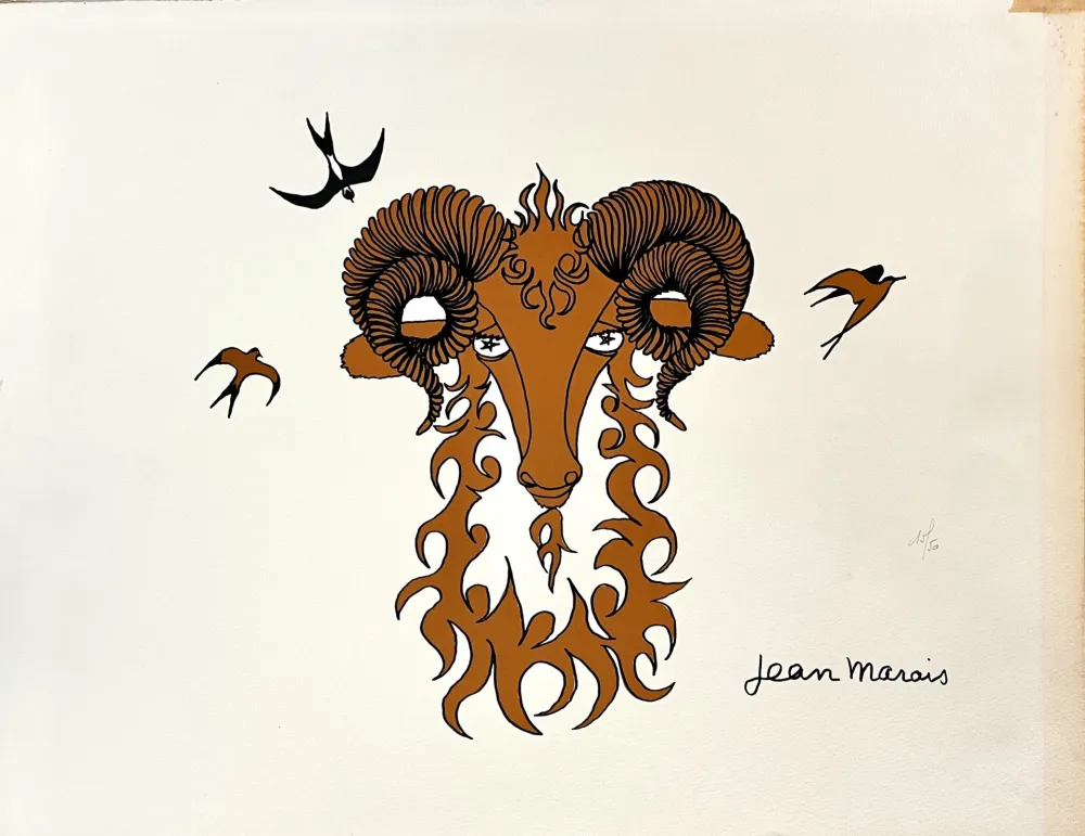 Lithografie Marais  - Bélier, Astrologie et zodiaque
