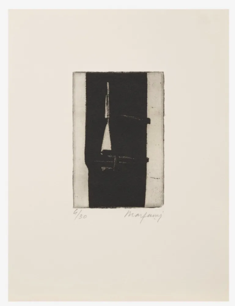 Ets Marfaing - Sans titre, 1975. Eau-forte signée. 