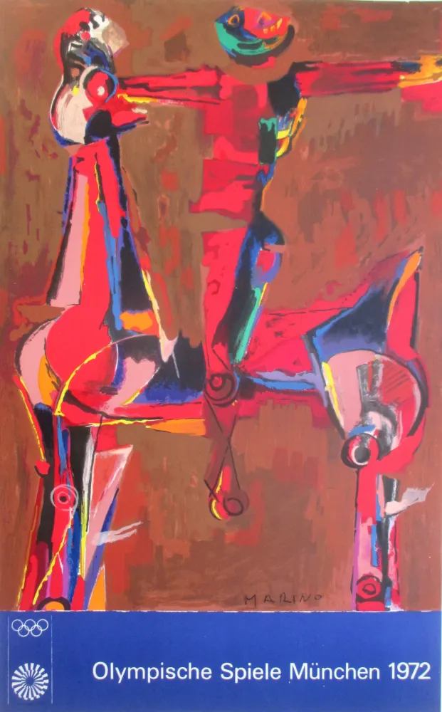Lithografie Marini - Olympia 1972, original colourlithograph