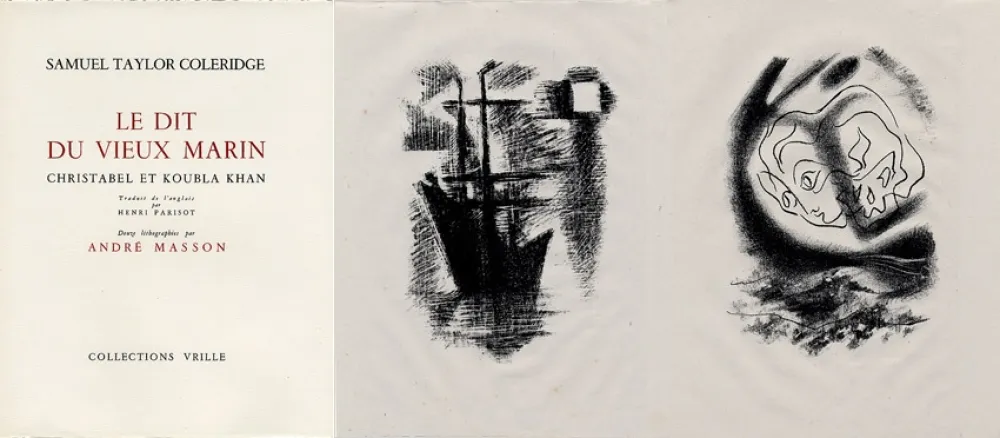 Geïllustreerd Boek Masson - LA CHANSON DU VIEUX MARIN.24 lithographies originales.