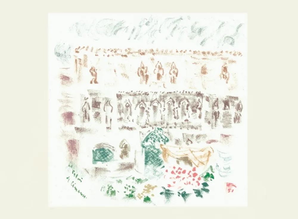 Lithografie Masson - Le Palais de Cimarosa (Voyage à Venise)