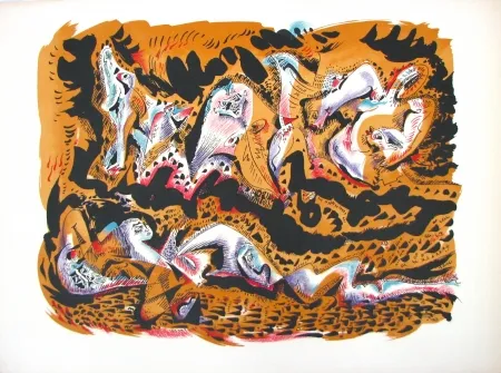 Lithografie Masson - Sirènes