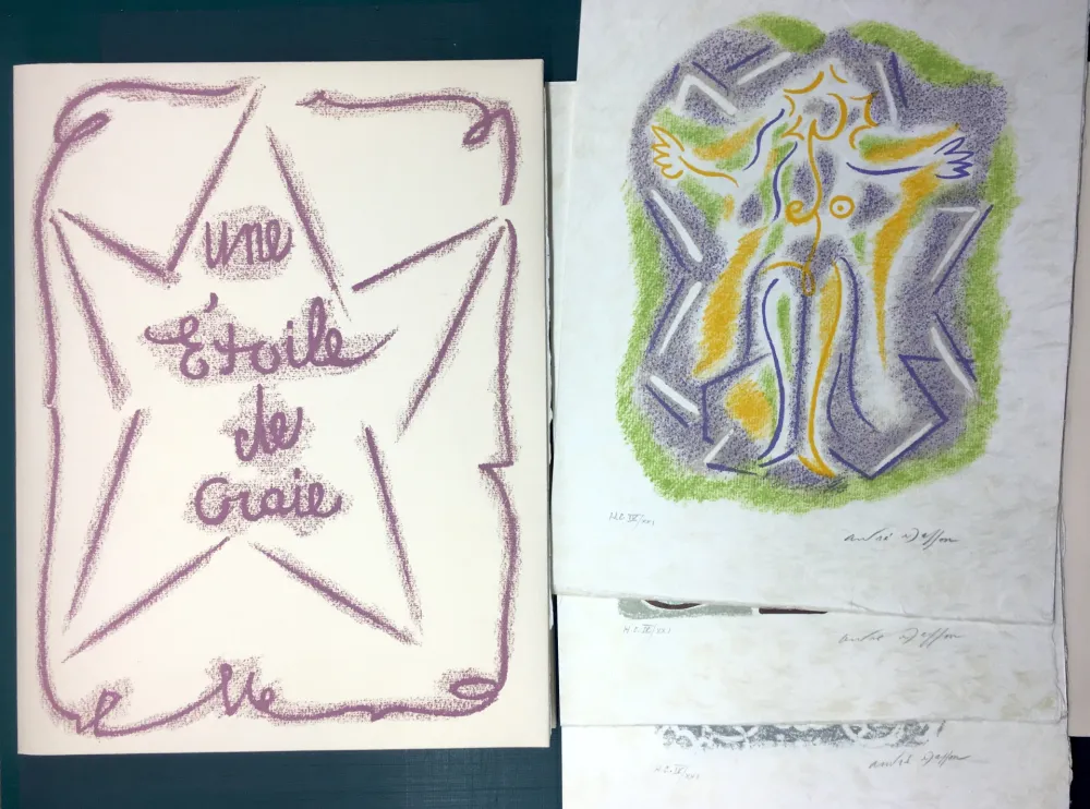 Geïllustreerd Boek Masson - UNE ÉTOILE DE CRAIE. Seize lithographies originales signées d'André Masson