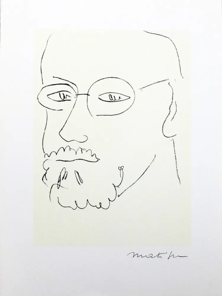 Poster Matisse (After) - Autoportrait de trois quarts