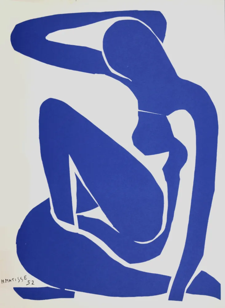Lithografie Matisse (After) - Nu Bleu I, 1958
