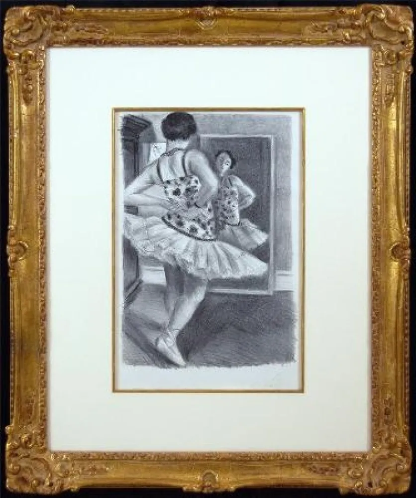 Lithografie Matisse - Ballerina Standing In Front of a Mirror
