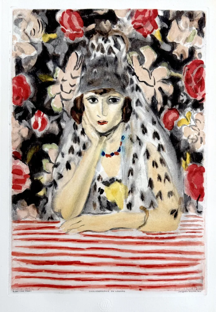 Ets En Aquatint Matisse - Espagnole a la Mantille