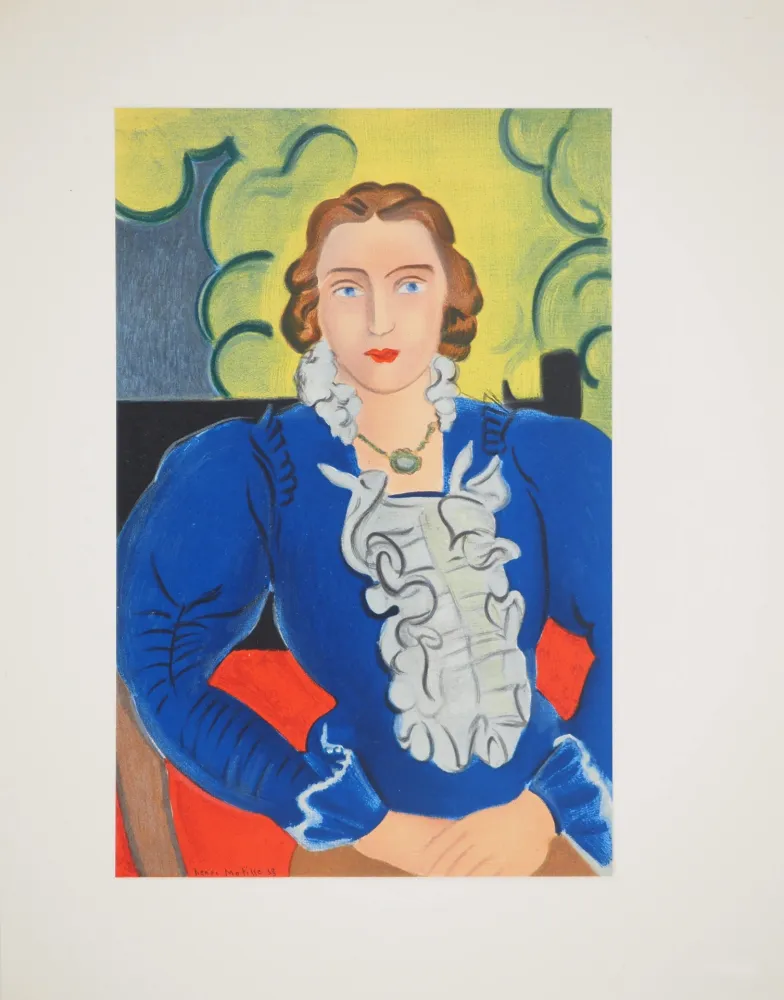 Lithografie Matisse - La blouse bleue
