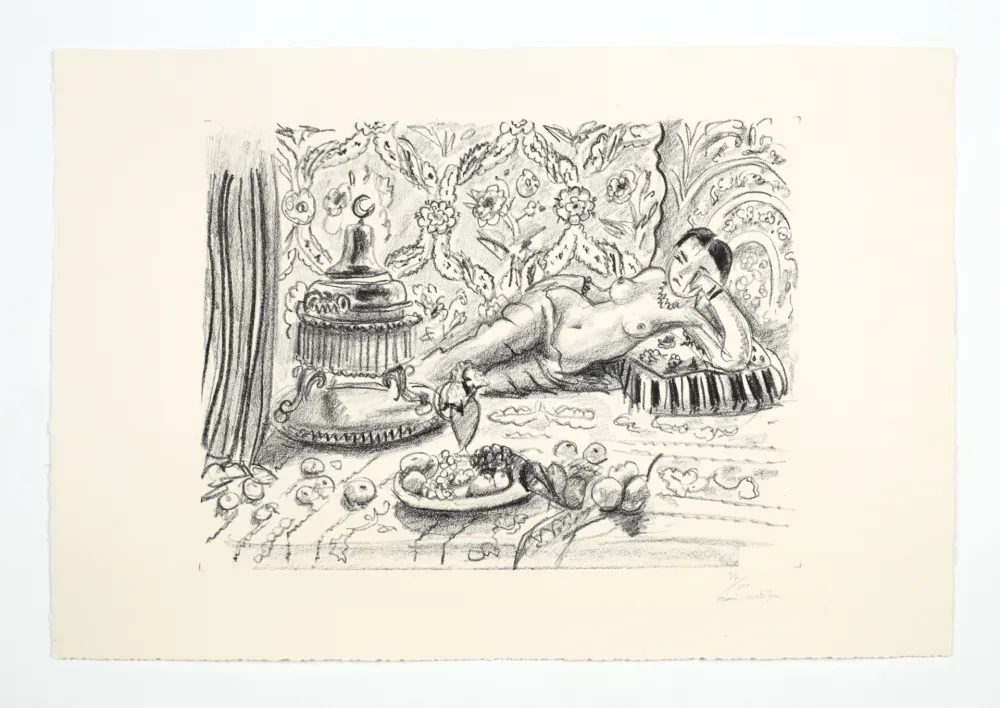 Lithografie Matisse - Odalisque, brasero et coupe de fruits