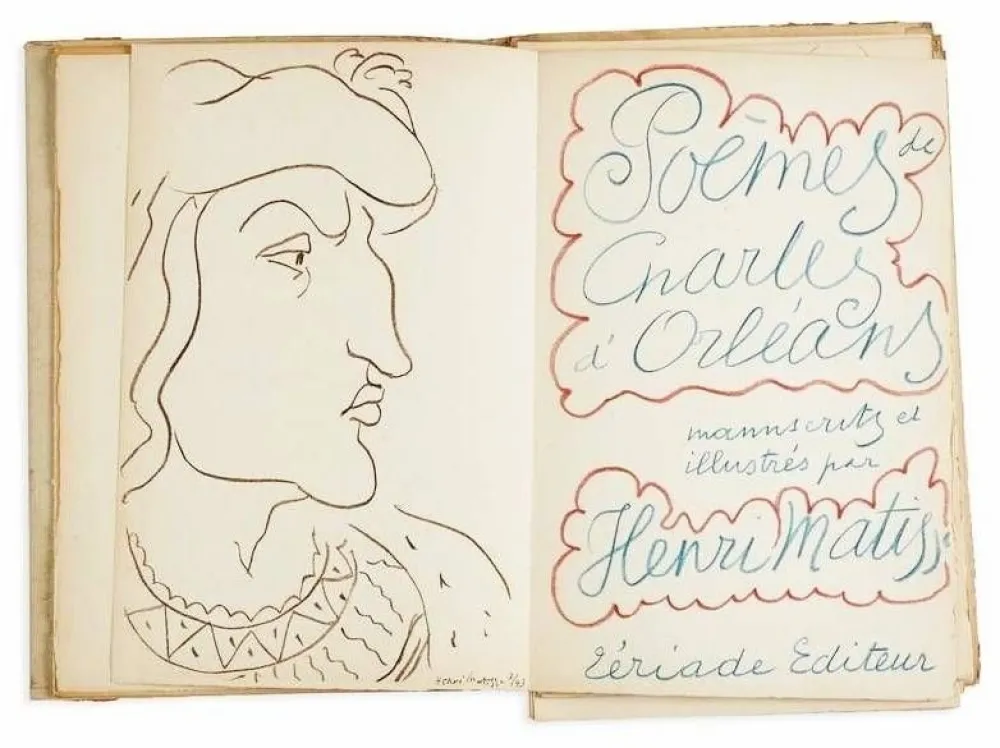 Geïllustreerd Boek Matisse - Poems by Charles d'Orléans