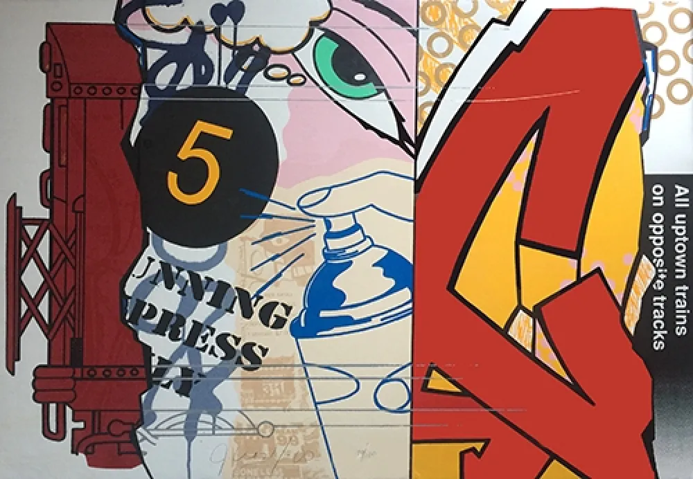 Zeefdruk Matos - Uptown Trains