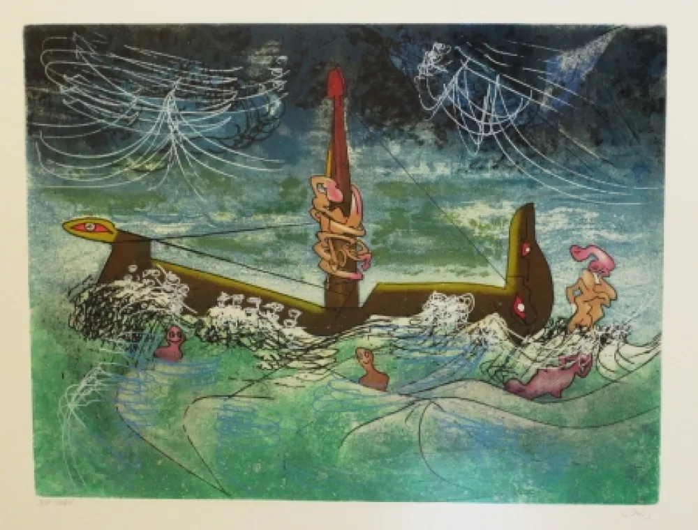 Ets En Aquatint Matta - Hom'mère - L'eautre (Planche 7)