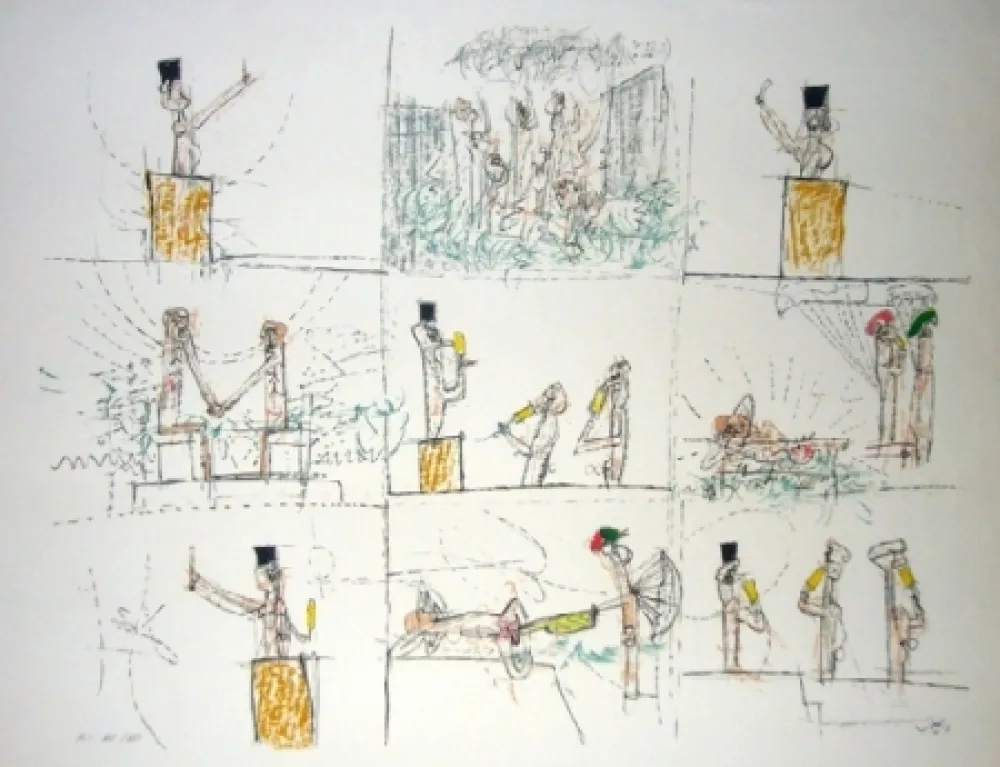 Lithografie Matta - L'anti-procès