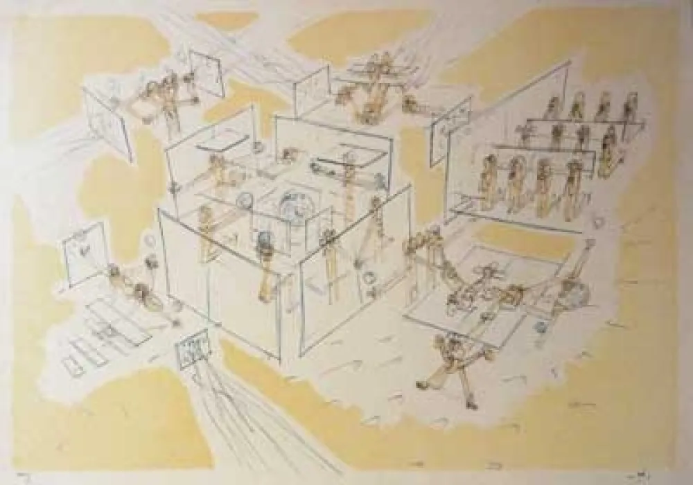 Lithografie Matta - Les Convaincus