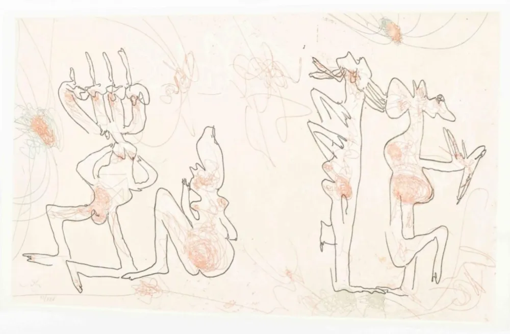 Ets En Aquatint Matta - Les mots dans la peinture (complete book + print)