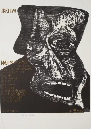 Houtsnede Mazet - Irrtum