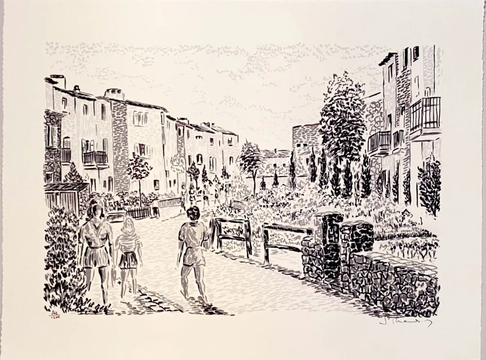 Lithografie Mendjisky - Port Grimaud