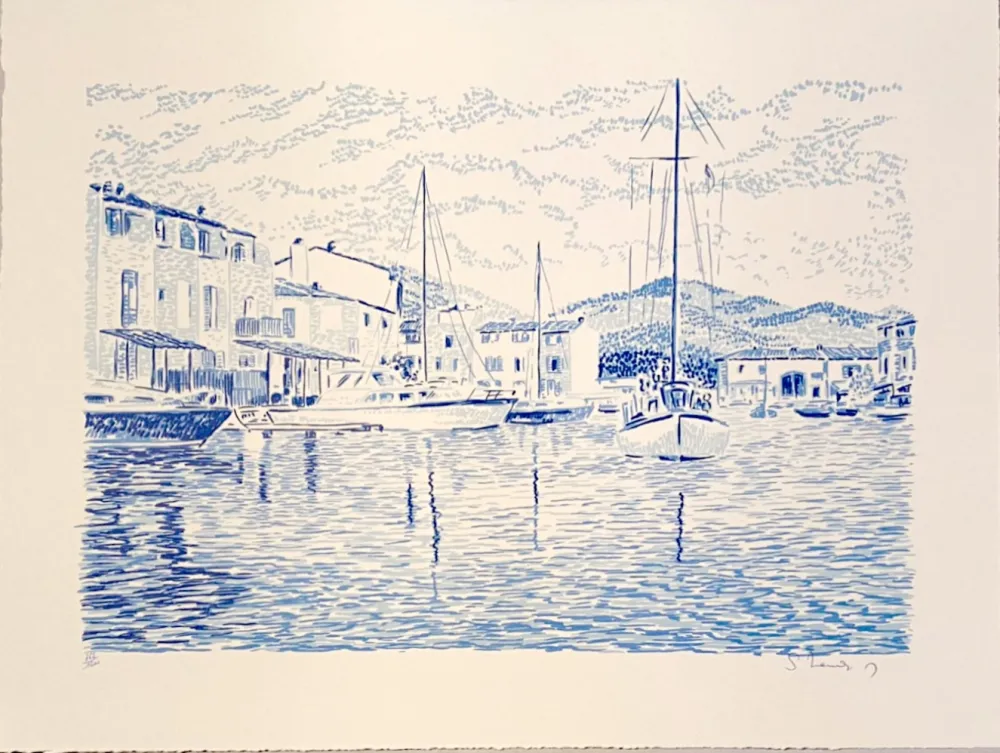 Lithografie Mendjisky - Port Grimaud