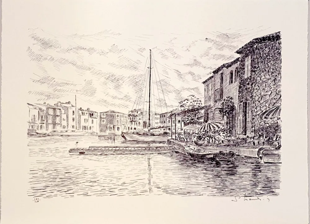 Lithografie Mendjisky - Port Grimaud