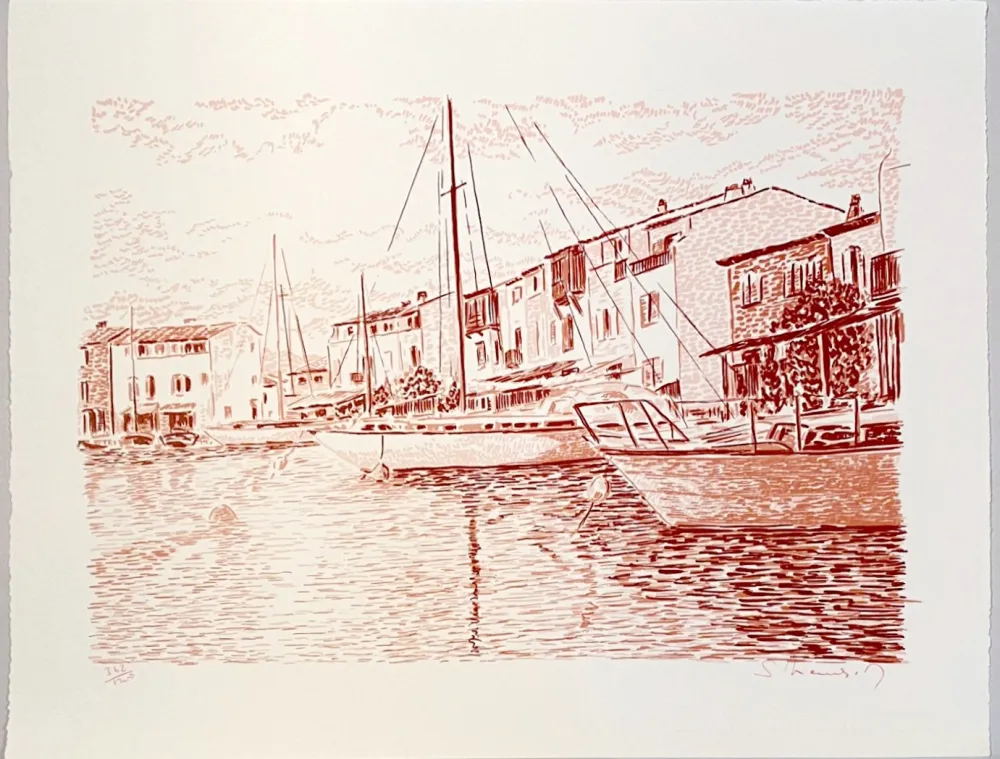 Lithografie Mendjisky - Port Grimaud