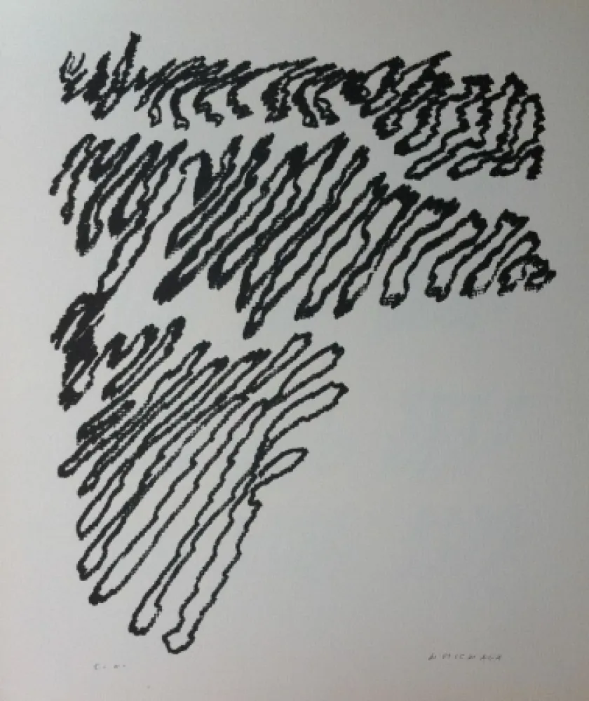 Lithografie Michaux - Par la voie des rythmes 163
