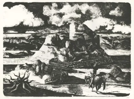 Lithografie Micol - Monte Perdido