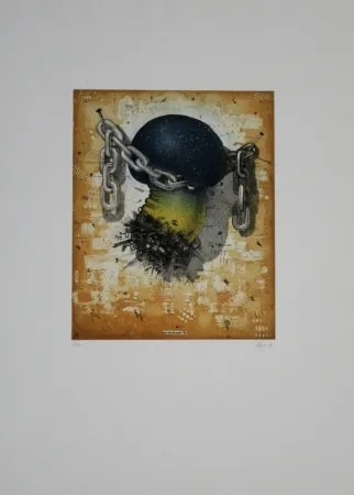 Ets En Aquatint Minuzzi - Der verdammte Pilz