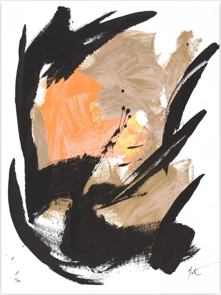 Zeefdruk Miotte - Mancha Central Naranja