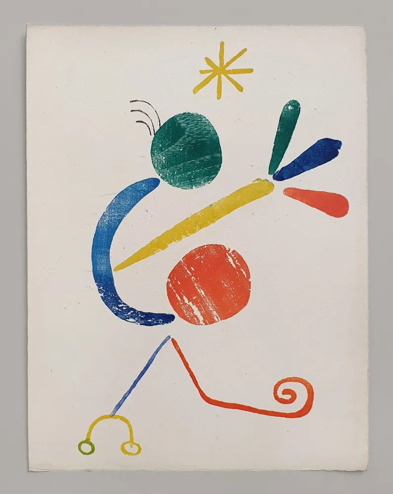 Houtsnede Miró - Bird (À toute épreuve)