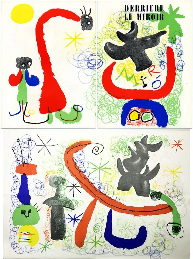 Geïllustreerd Boek Miró - Derrière Le Miroir n° 29-30 - MIRÓ. 2 LITHOGRAPHIES ORIGINALES (Mai 1950)