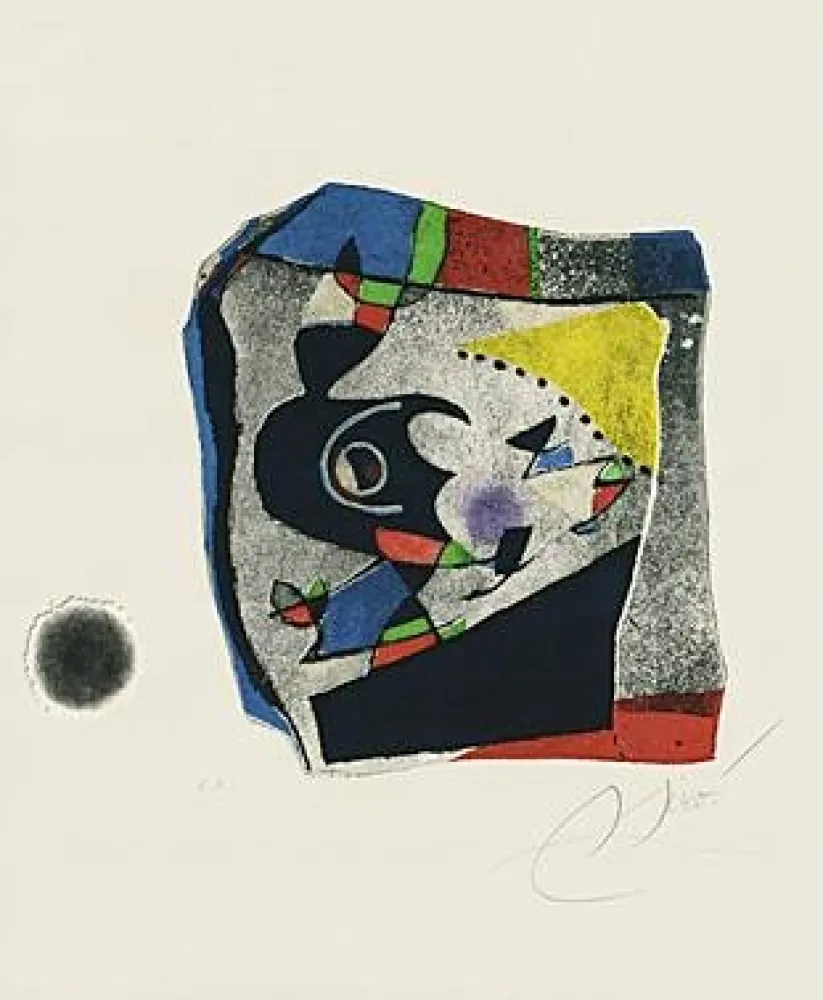 Aquatint Miró - Gaudi IX
