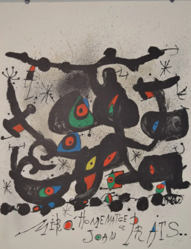 Lithografie Miró - Homentage A Joan Prats - M735
