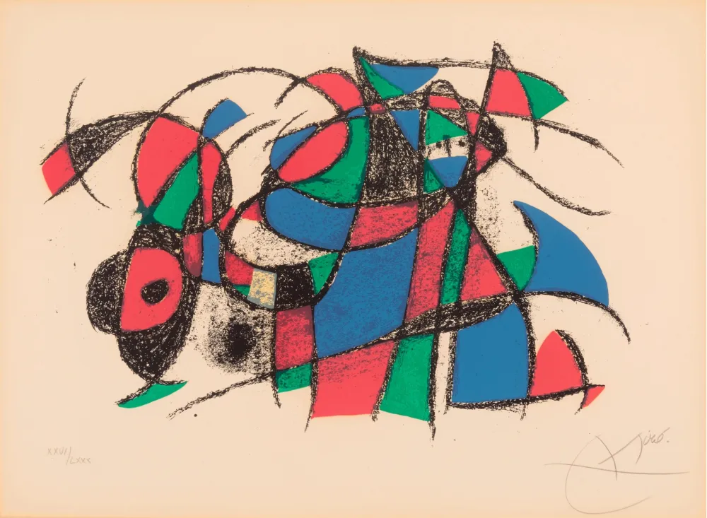 Multiple Miró - One plate, from Joan Miró Lithographe II